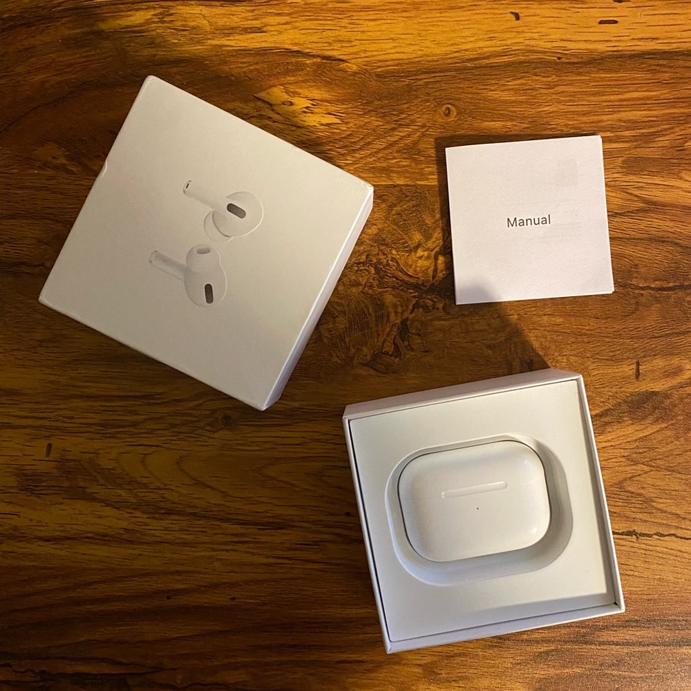AirPod pros opened box. Brand new
